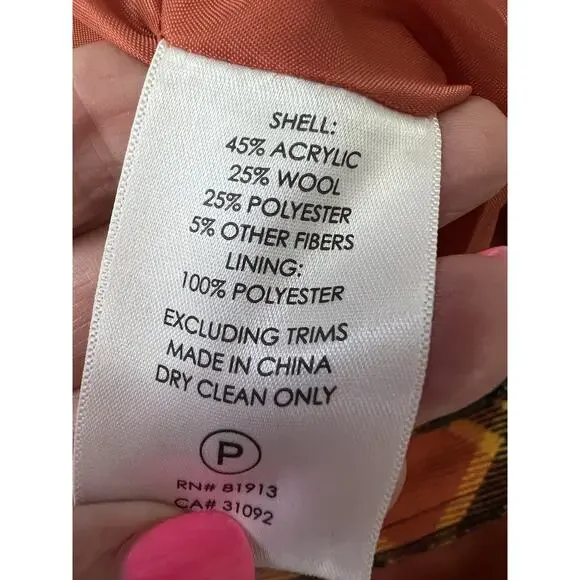 PLENTY BY TRACY REESE Anthropologie Wool Blend Layered Plaid Skirt - Picture 9 of 12